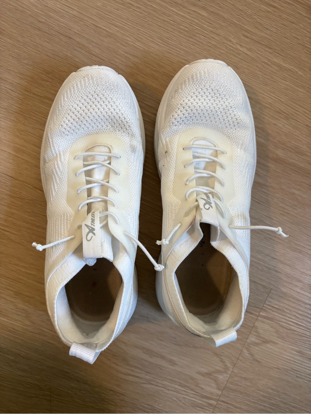 All-White Knit Women's Slip-On Sneakers - Lightweight Comfort